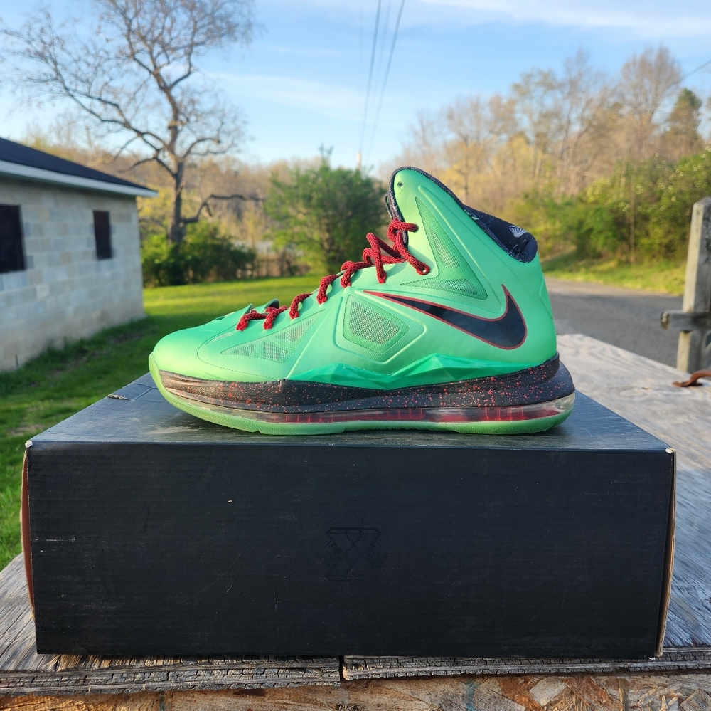 Lebron X cutting jade